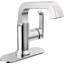 Robinet pour salle de bain à un trou Tetra, robinet de salle de bain à poignée simple avec ensemble de bonde-85763989