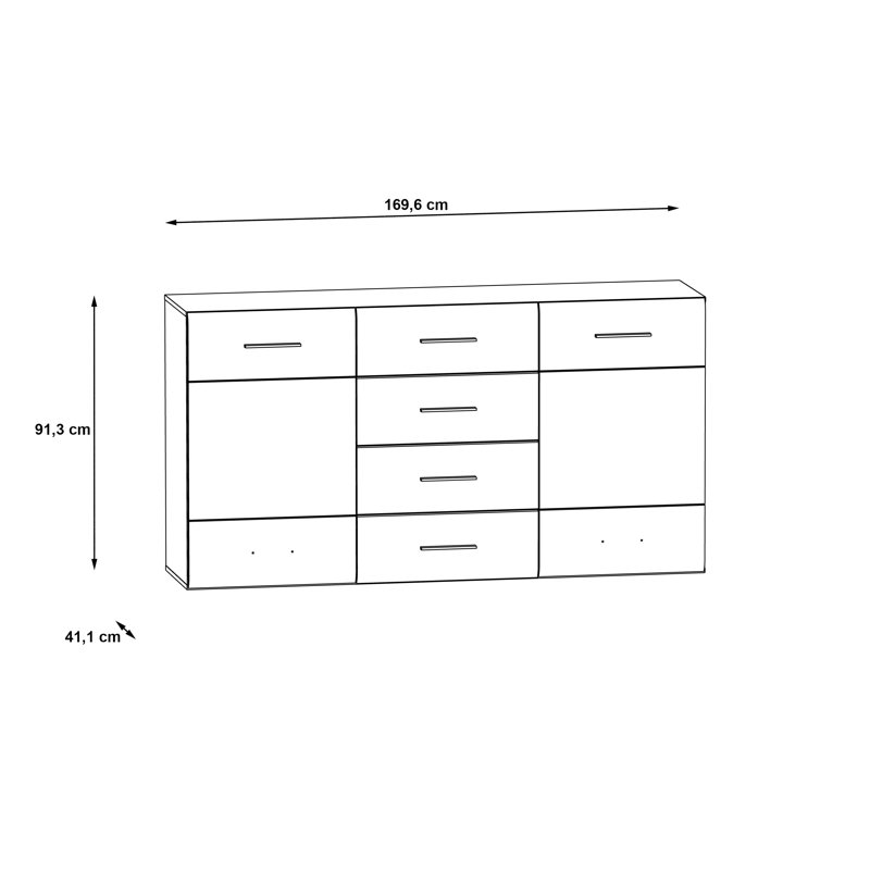 Skaghe 169.6cm Sideboard