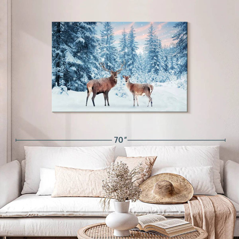 « Winter Wonderland », cerf, H 30 po x l 45 po