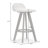 Baber Upholstered Counter Stool with Solid Wood Frame-960099435