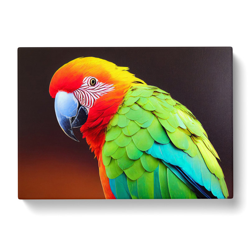 Parrot Portrait Vol.3 - Wrapped Canvas, 40cm H x 60cm W x 3cm D