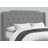 Bed Queen Size Platform Bedroom Frame Upholstered Linen Look Metal Legs-647561912