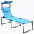 Folding Chaise Lounge Chair with Adjustable Backrest and Sunshade-428489435