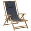 Foundry Select Reclining Relaxing Chair Navy Blue Bamboo And Fabric-96315778