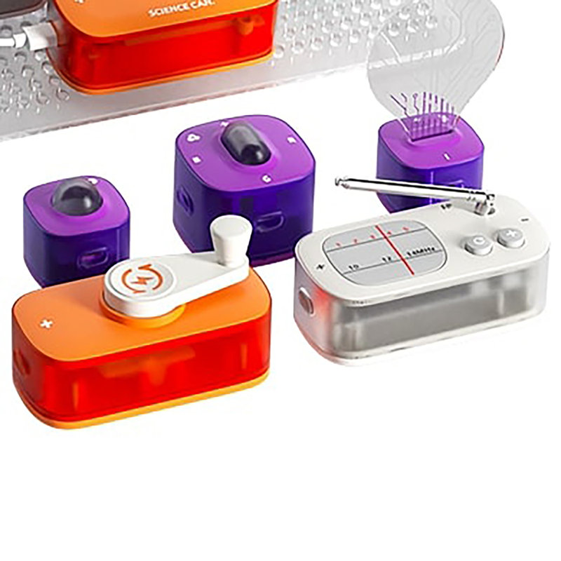 Hape: Science Can: Block Circuit Super Kit - Physical Sciences Experiment Toy, Visual & Audio Feedback, Circuit Simulation, Play & Learn, Kids Ages 3+