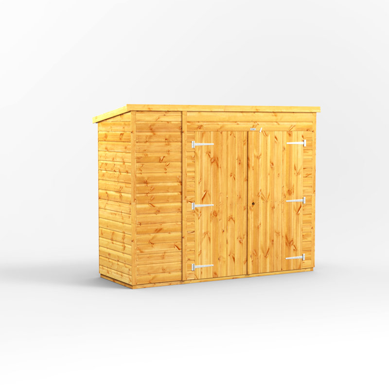 Powersheds 8 x 3ft Pent Timber Tongue & Groove Storage Shed