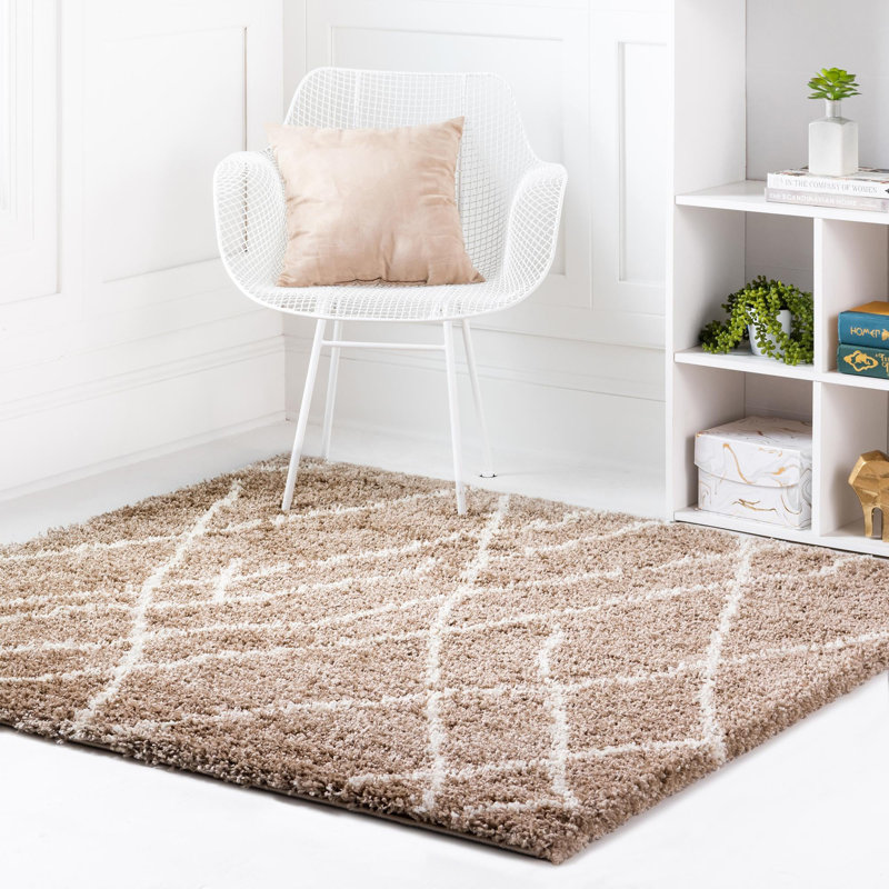 Geometric Indoor Rug, Square 5'