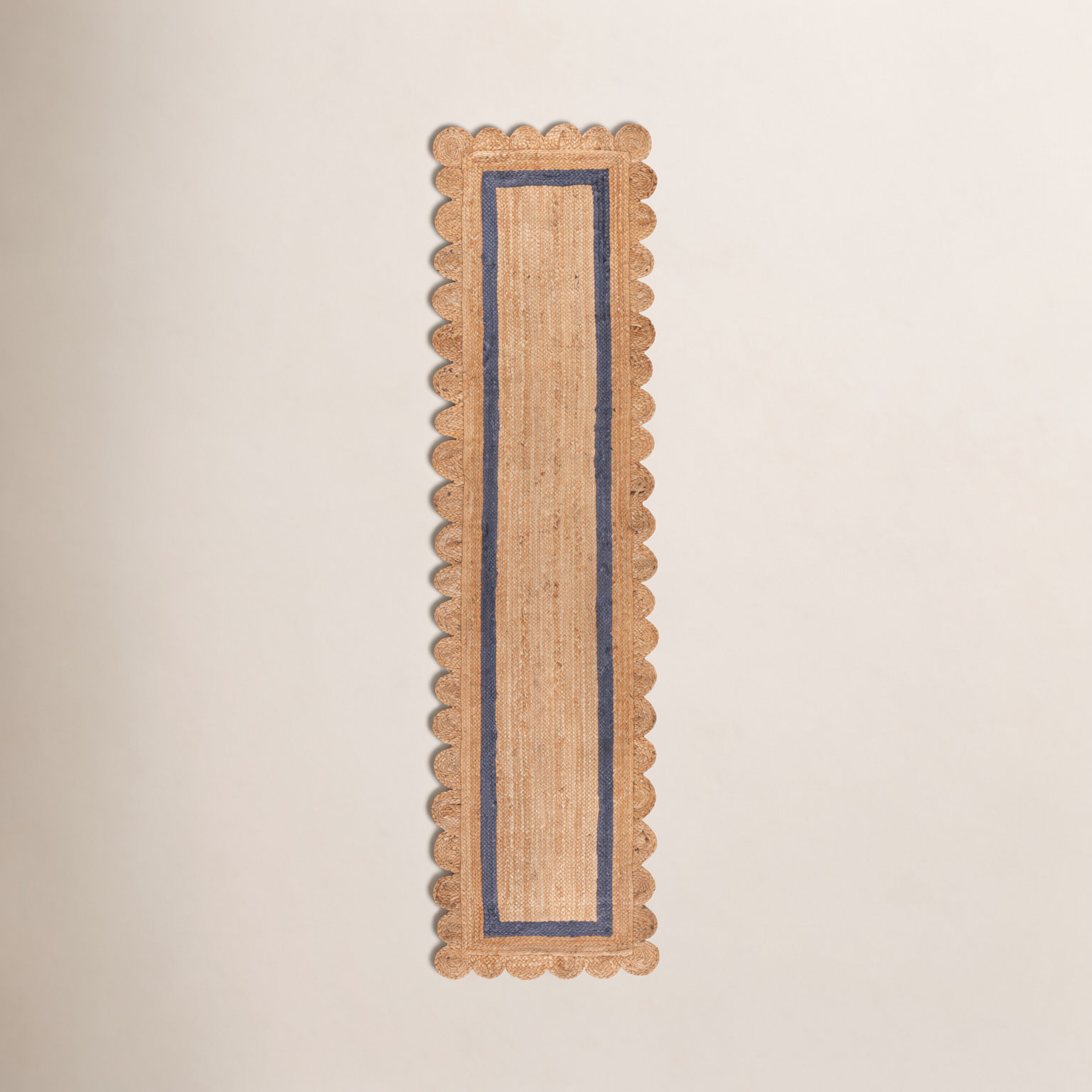 Inaki Hand-Woven Geometric Jute Rug, Runner 2'3" x 9'
