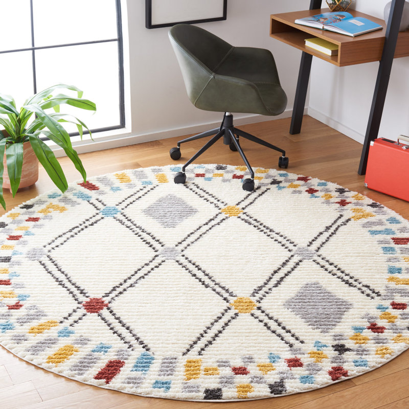 Kerrin Performance Southwestern Rug, Round 6'7"