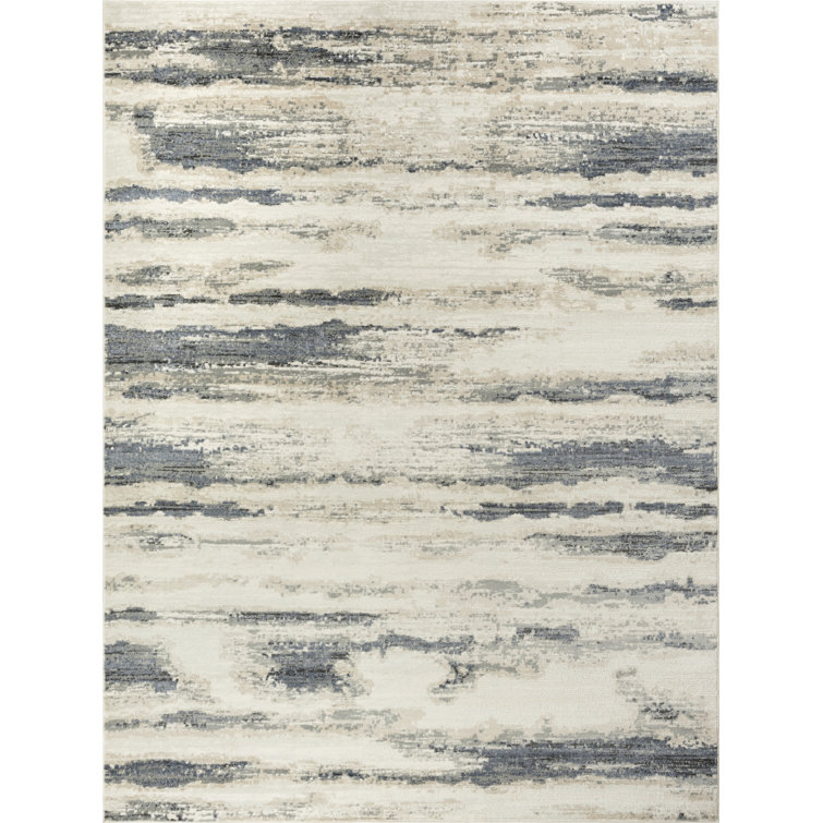 Wrought Studio™ Casson Blue Multicolor Modern Indoor Rug