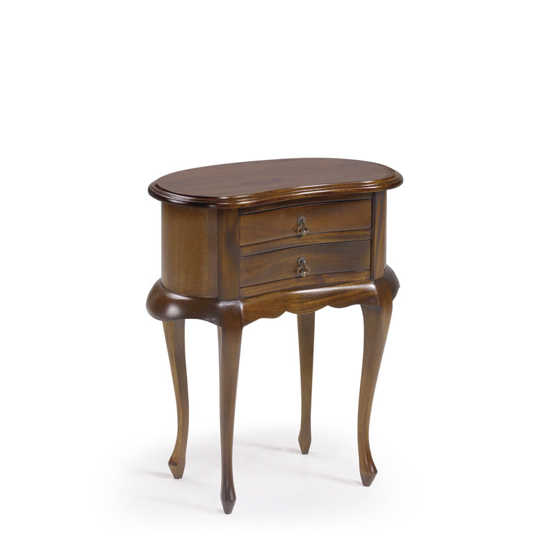 Angela 50cm W Solid Wood Bedside Table
