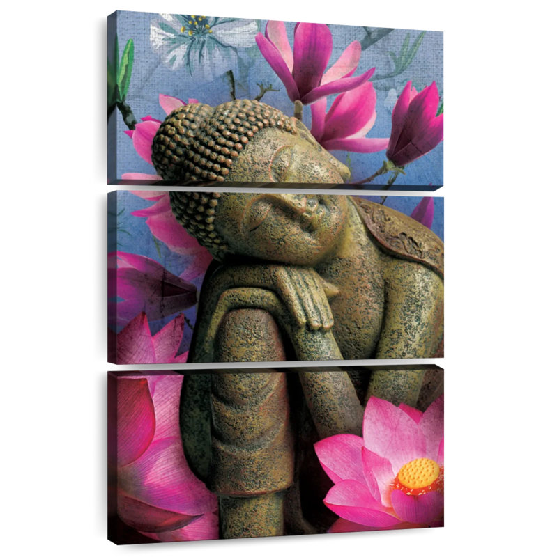 Adella Contemplating Buddha, 57" H x 36" W