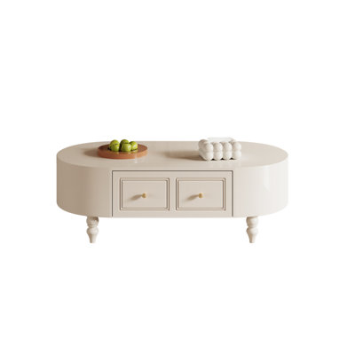 French cream-style storage coffee table