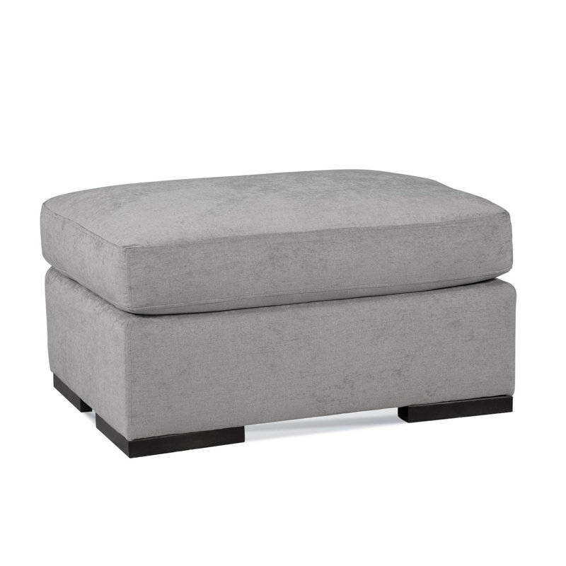 Memphis Ottoman, Brown Geometric, 0456-33, Java