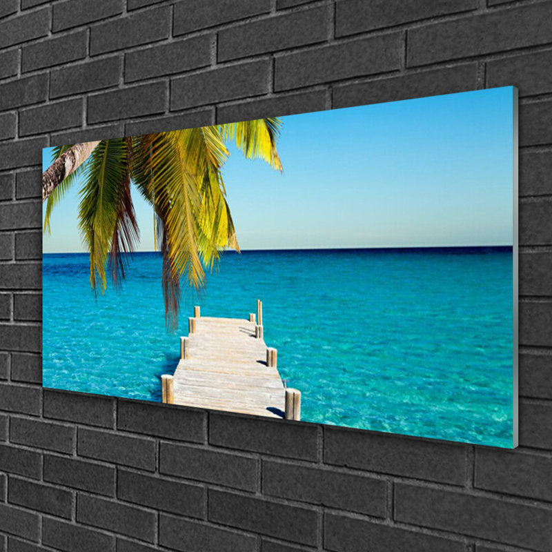 Bridge Sea Architecture - Unframed Photograph on Glass