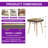 Modern Mart End Table With Bluetooth Speaker, Wireless Charge, 20"L×18"×20"H
