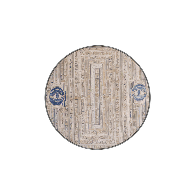 Silky Soft Plush Gray Area Rug, Round 6'