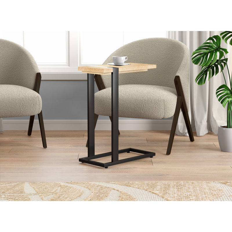 Table de bout Ashmitha C Table, Bois naturel taupe
