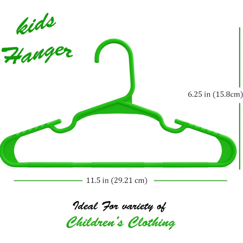 Fleischer Plastic Non-Slip Standard Hanger, Green