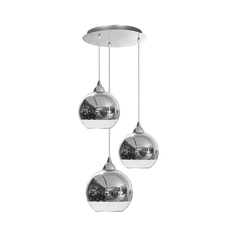 Quedgeley 3 - Light Cluster Pendant, Smoked