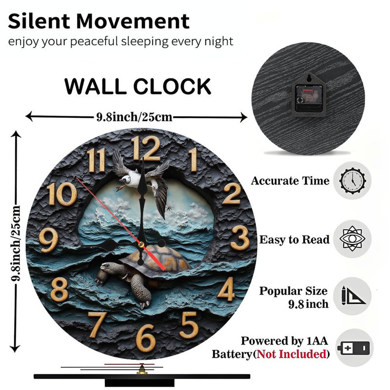 Horloge murale en résine Ocean
