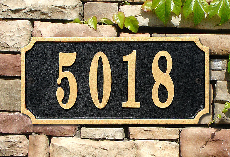 Rectangle Wall Plaque, Black