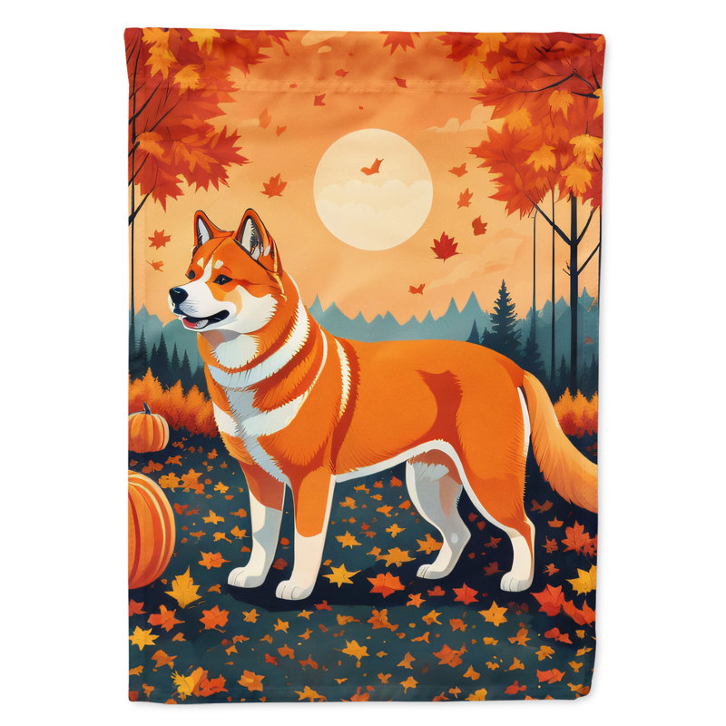 Drapeau de jardin double en polyester H 15,5 po x l 11,25 po
