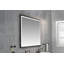 Miroir de salle de bain 60 "x 48" à DEL avec cadre en aluminium-83487282