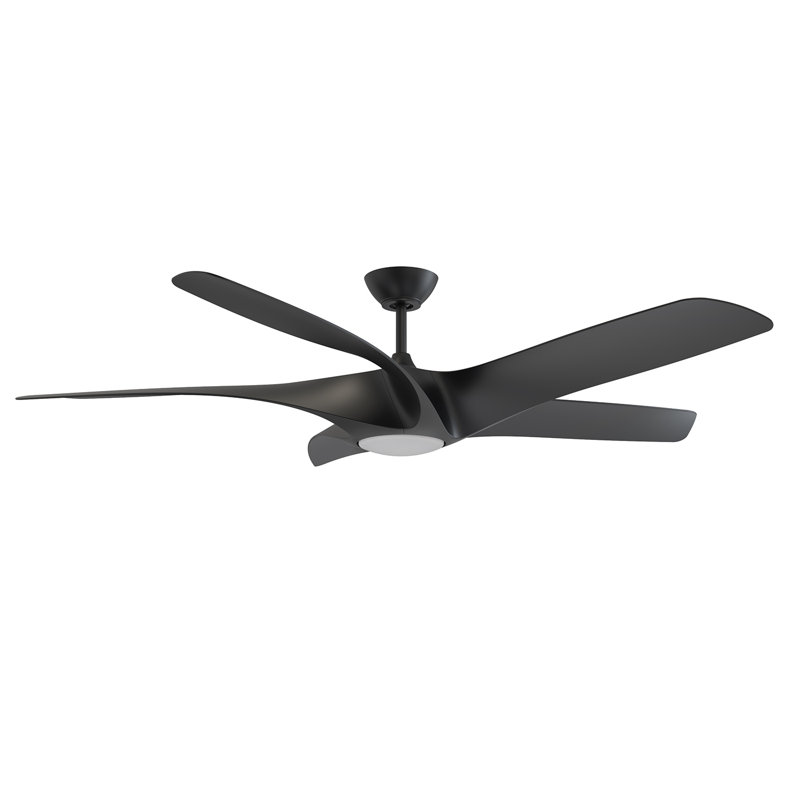 60'' Ceiling Fan with LED Lights, Black