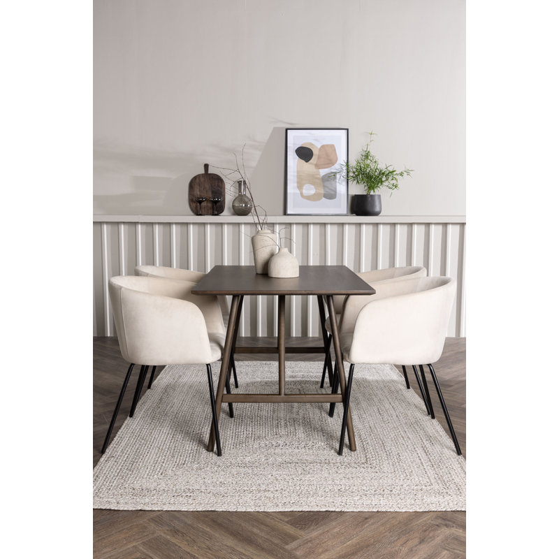 Worrell 4 - Person Dining Set