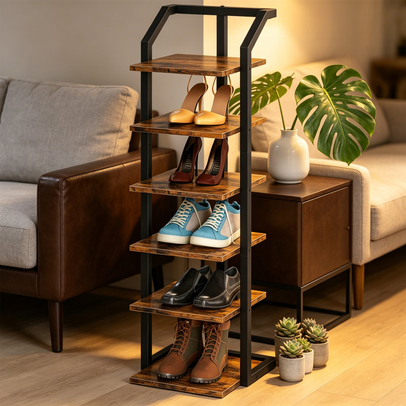6 Pair Shoe Storage Cabinet