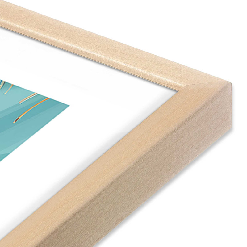 «Endless Coastline», reproduction d'art, H 13 po x l 17 po, Érable brut