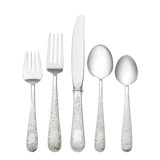 Sterling Silver Old Maryland Engraved 5 Piece Flatware Set, Service for 1