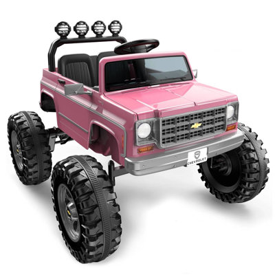 Jouets sous licence à 2 places avec télécommande pour parent, rose Cheyenne 24V sous licence, rose