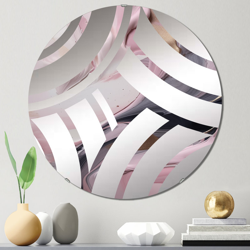 Miroir décoratif Ellana, 23,6 po x 23,6 po