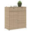 Garden Storage Cabinet 105X55x113 Cm Poly Rattan-2120231538