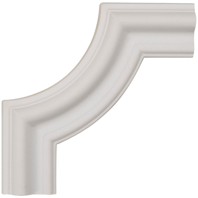 H 6 po x l 6 po x P 3/4 po, panneau de moulure d'angle (correspond à la moulure PML01X00SE)