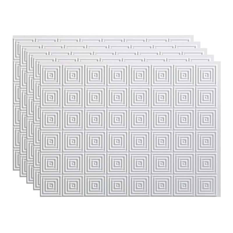 Ensemble de dosseret décoratif en vinyle 15 pi2 FASÄDE Miniquattro, Blanc mat