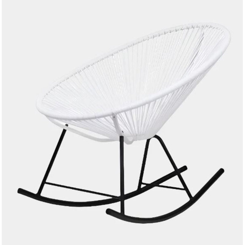 Chaise berçante Oclupaca, Blanc