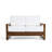Solid Wood Teak Outdoor Loveseat With Cushion And Arms-1171304327-1171343905
