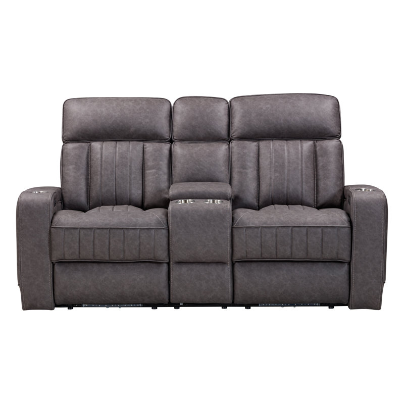 Causeuse inclinable électrique, Polyester gris