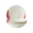 Soup Bowl Pasta Plates Set Of 4 Water Colour Pattern With Gold Banding Premium Porcelain 8.25"