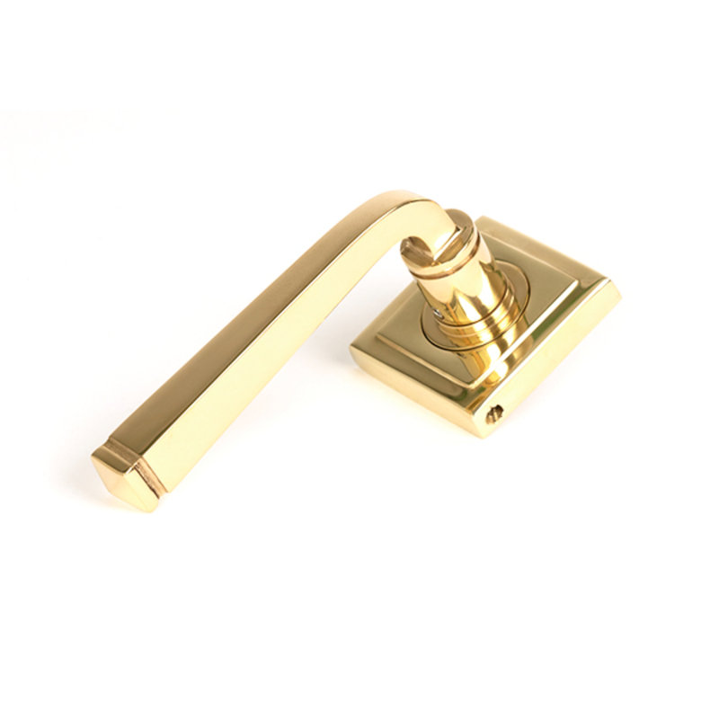 Single Dummy Door Handle, Polished Brass