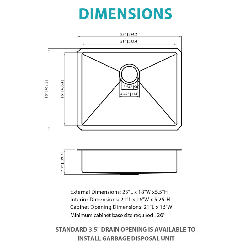 ADA-COMPLIANT Kitchen Sink
