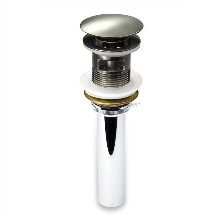 Pop-Up Bathroom Sink Drain Stopper with Overflow
