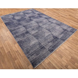 Contemporary, Stuart Street Collection One-of-a-Kind Rectangle 9'10" X 14' Hand Knotted Area Rug