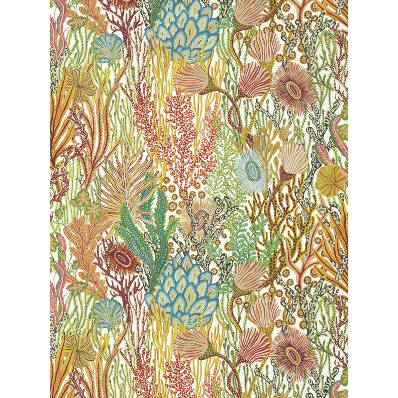 Acropora Wallpaper, Brazilian Rosewood/Nectar/Tree Canopy