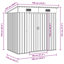 Remise de rangement traditionnelle en acier l 6,23 pi. X P 4,07 pi. Dasheil-1010179799