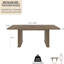Grande table de salle à manger extensible 78,74 "pour 6 8 10