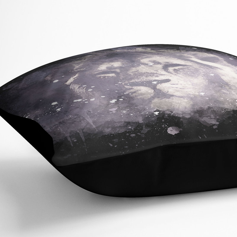 Square Cushion, 55cm H x 55cm W x 20cm D, Black